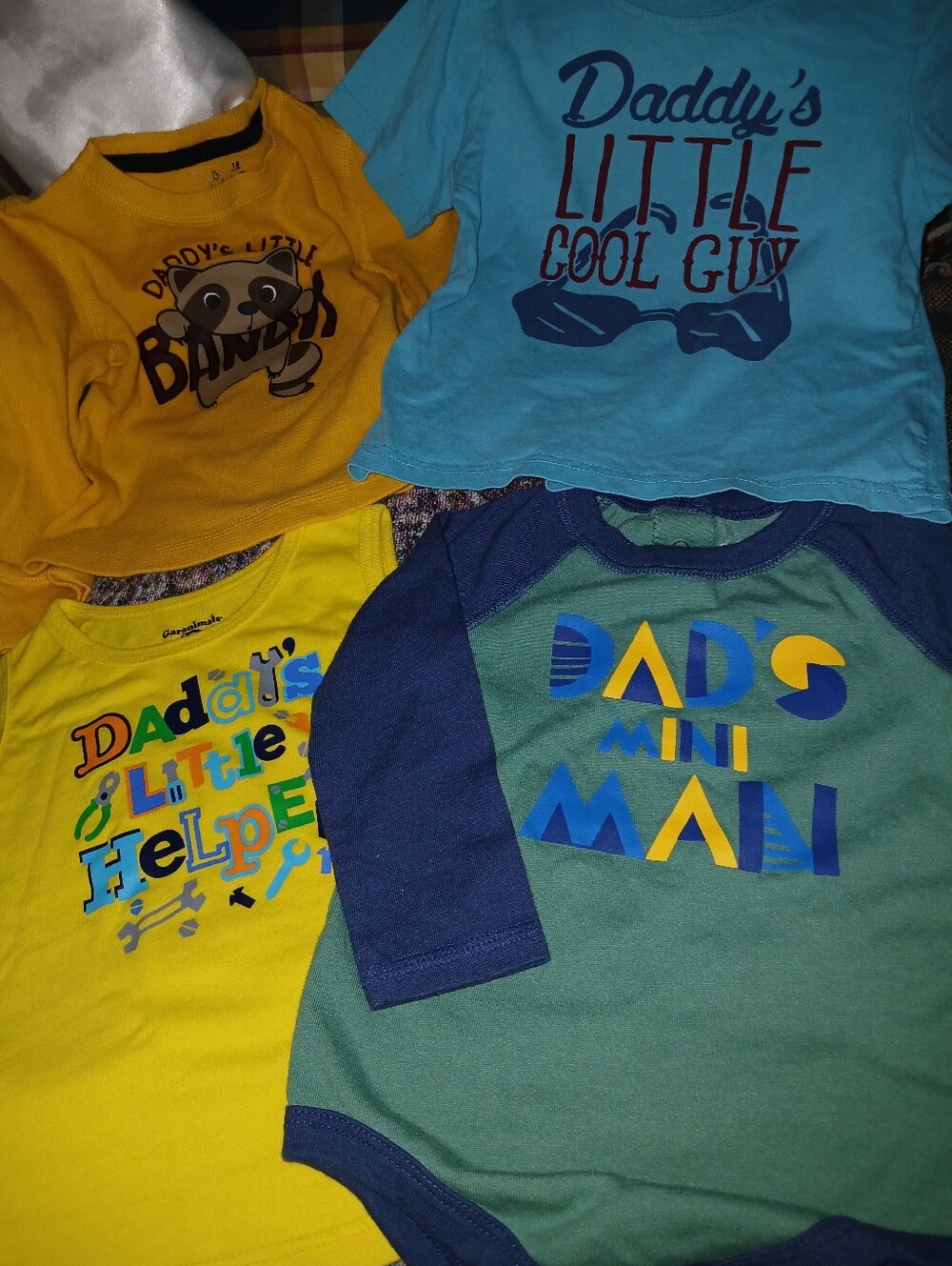 FATHER'S DAY! Four Toddler Tops:12mos to 18-24mos, 3/$12.00, Can be 3/$10.